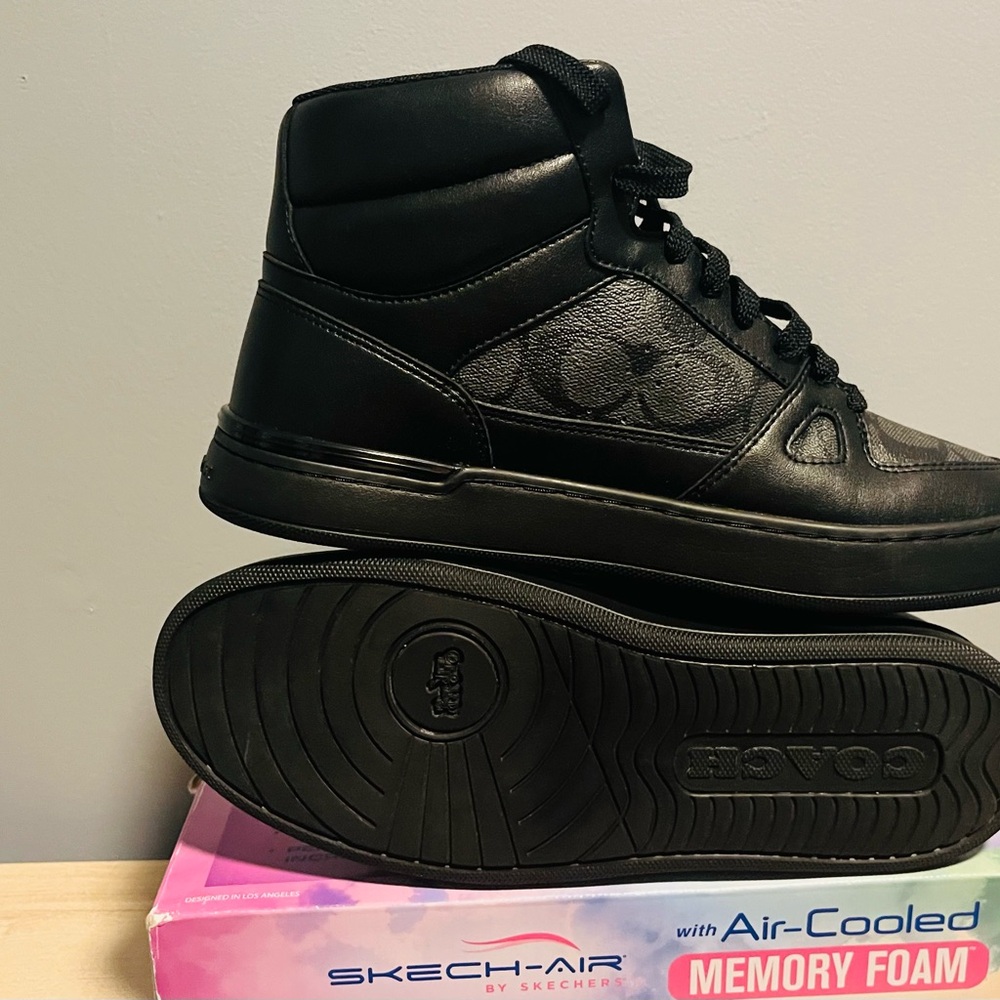 Coach Black Signature High-Tops - Picture 7 of 7